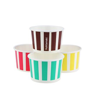 HUHTAMAKI 3OZ CANDY STRIPE ICE CREAM / GELATO PAPER CUP ( CSIC03 ) - 1000 - CTN