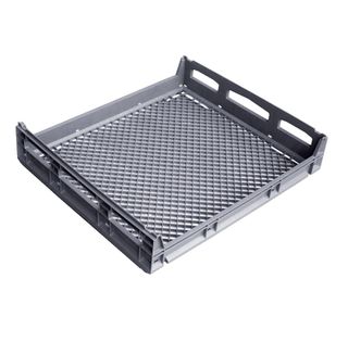 GREY BREAD CRATE - 694mm x 604mm x 152mm - STACKABLE ( IH323 ) - EACH
