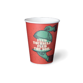 DETPAK 12oz SINGLE WALL 'GRASP THE MOMENT' PLA HOT CUP ( 89mm ) - 1000 - CTN