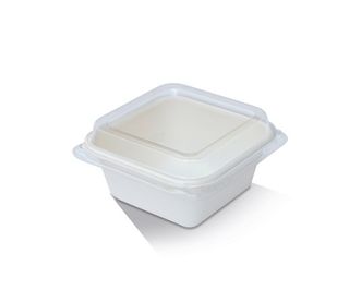 GREENMARK PET LID TO SUIT SUGARCANE TRAY 7oz - 99mm x 99mm x 18mm - TR07L - 1000 - CTN ( CR250L )