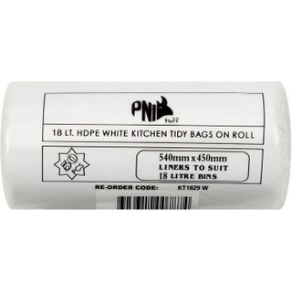 PNI 18L "SMALL" WHITE KITCHEN TIDY BAGS - 1000 - CTN