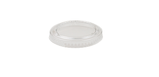 EKOPAK PET LID CLEAR TO SUIT SUGARCANE 60ML SAUCE CUP - 100 - SLV ( eko102 )