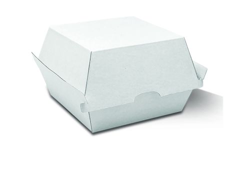GREENMARK BURGER BOX - PLAIN WHITE 105 x 102 x 80mm - WCB2 - 250 - CTN