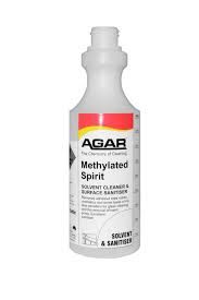 PRINTED AGAR METHYLATED SPIRIT BOTTLE 500ML (D5M) - EACH