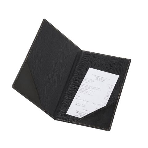 SECURIT MENU STYLE BILL PRESENTER - FAUX LEATHER - 235mm H x 130mm W x 5mm D - H603 - EACH