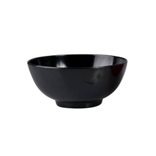 RYNER MELAMINE NOODLE BOWL - BLACK - 110MM DIA & CAPACITY 300ML - 91240-BK - 12 - CTN