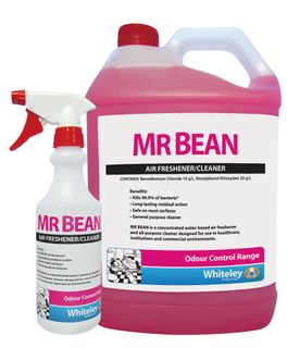 PRINTED WHITELEY MR BEAN CLEANER / AIR FRESHER BOTTLE 500ML ( 610596 ) - EACH