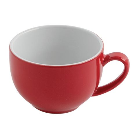 OLYMPIA CAFE CAPPUCCINO CUP 340ML - RED ( GK076 ) - 12 - CARTON