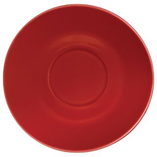 OLYMPIA CAFE SAUCER 158MM DIA - RED ( GL047 ) - 12 - CARTON