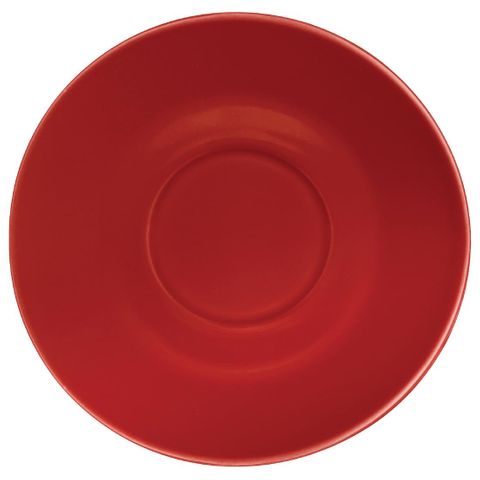 OLYMPIA CAFE SAUCER 158MM DIA - RED ( GL047 ) - 12 - CARTON