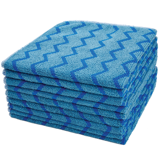 RUBBERMAID HYGEN MICROFIBRE CLOTH BLUE - 40.6cm x 40.6cm - FGQ62000BL00 - EACH