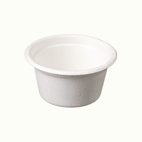 BONSON BIOCHOICE NATURAL SUGARCANE 60ML SAUCE CUP / PORTION CUP - WHITE - 100 - SLEEVE ( U-CP-02_C )