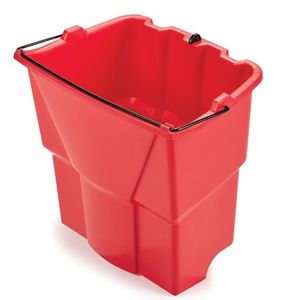 RUBBERMAID DIRTY WATER BUCKET 17L - RED - FOR WAVEBRAKE COMBOS 33.1L - 2064907 - EACH