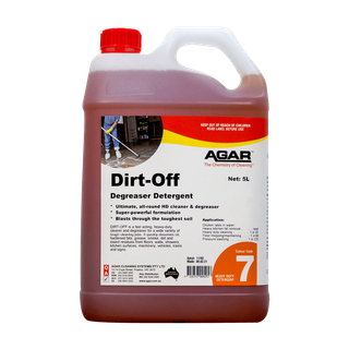 AGAR DIRT-OFF DEGREASER DETERGENT - ALL-ROUND HEAVY DUTY CLEANER & DEGREASER - 5L