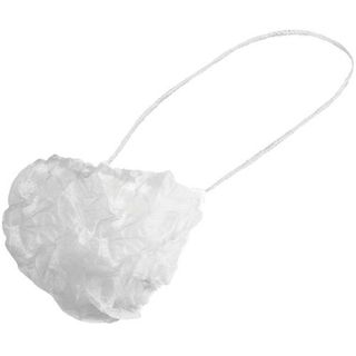 PRO-VAL BEARD COVER WHITE - SINGLE LOOP - 100 - SLV