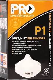 PRO CHOICE P1 DUST & MIST RESPIRATORS / MASK NO VALVE ( PC301 ) - 20 - PKT