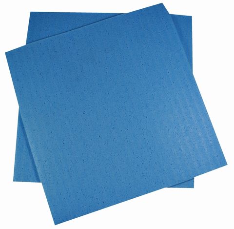 EDCO SPONGE CLOTH SQUARES LARGE - BLUE 305 x 270MM - 18556 - ( 10 x 10 / PACK ) - 100 - CTN