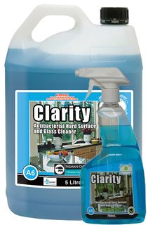 TASMAN " CLARITY " Glass & Antibacterial Hard Surface Cleaner - 5L