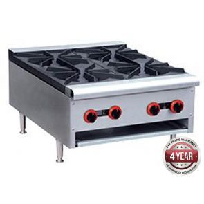 GASMAX GAS COOK TOP 4 BURNER WITH FLAME FAILURE - RB-4ELPG - EACH