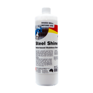 AGAR STEEL SHINE - STAINLESS STEEL AND ALUMINIUM CLEANER & POLISH - 1L