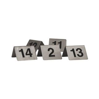 TRENTON TABLE NUMBER S/STEEL A-FRAME 50X50MM - 57810 - SET 1-10 - SET