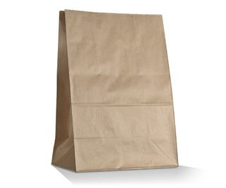 GREENMARK BROWN # 16 SOS 390  X 240 + 120MM PAPER BAG - 50  SLEEVE