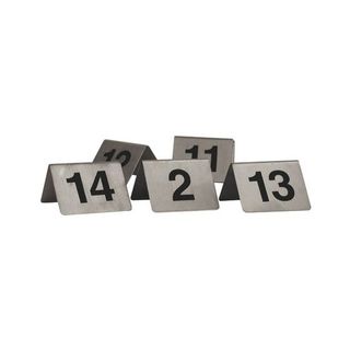 TRENTON TABLE NUMBER S/STEEL A-FRAME 50X50MM - 57840 - SET 31-40 - SET