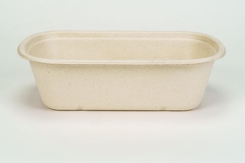 EKOPAK NATURAL SUGARCANE RECTANGULAR CONTAINER 1000ML - 229X134X65MM - 200 - CTN ( eko002 )