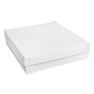 1/2 SLAB WHITE CAKE BOX ( 440X400X100MM ) - 50 - PKT