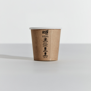 PINNACLE TRULY ECO 04oz KRAFT SINGLE WALL COFFEE CUP - AQUEOUS COATED - 50 - SLV