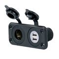 Marinco - Dual USB and 12v Socket