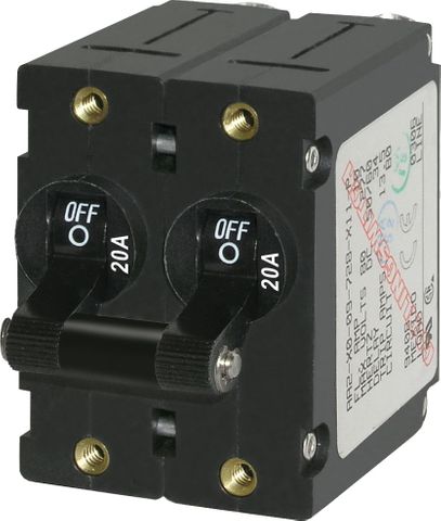Blue Sea Circuit Breaker A Series Toggle - Double Pole