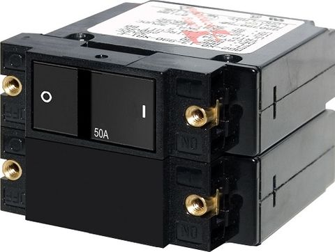 Blue Sea Circuit Breaker A Series Flat Rocker - Double Pole