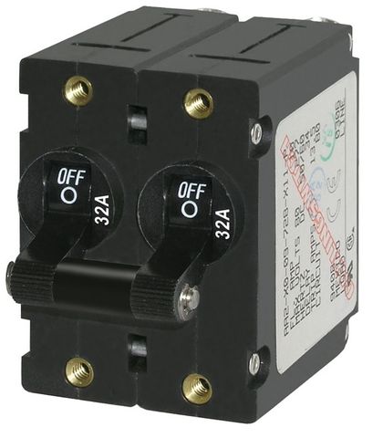 Blue Sea Circuit Breaker A Series Toggle - Double Pole