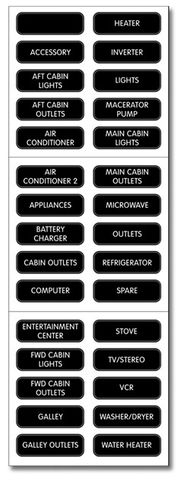 Blue Sea Label Kits AC Large Format