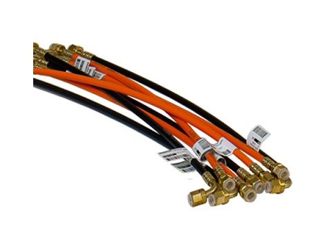 Flex. capillary 600x2.5mm 1/4'SAE elbow/str