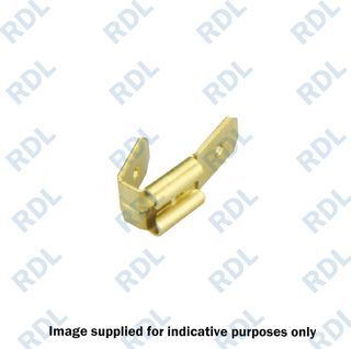 Q/C One female Two Male Connector, 6.3mm x 0.8mm, 100/p