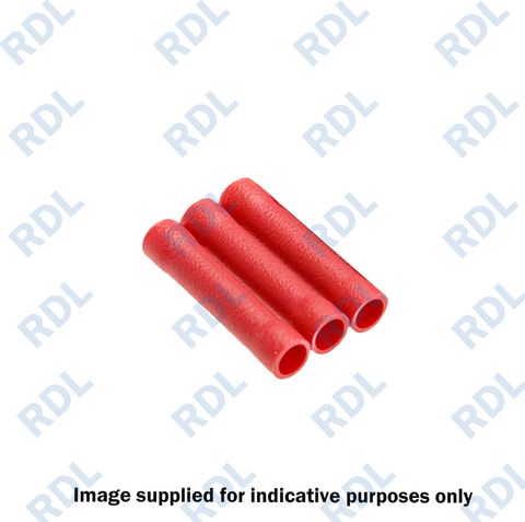 Butt 1.5mm red connector, 100/p