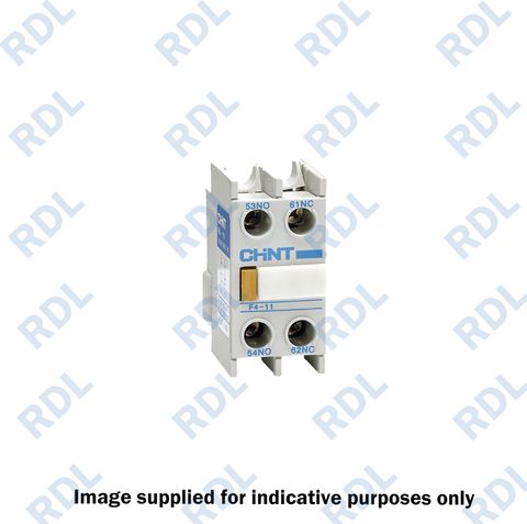 Chint AC Contactor Auxiliary Contact Block 1NO 1NC, Suits Chint NC1 & NC2 Series