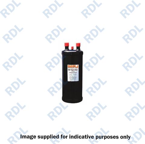 Sky Oil Separator 1-1/8', 102 Dia x 370mmH, 1/4 SAE Oil Return