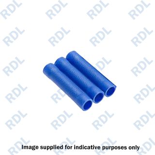 Butt 2.5mm blue connector, 100/p