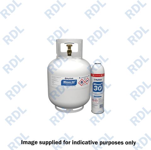 Minus 30 [HR12UV] Hydrocarbon Refrigerant Gas with UV Dye (WARNING! This product is flammable and explosive under certain conditions! RDL doesn't take any responsibility for the way it will be used by purchaser), 4.5 KG Cylinder