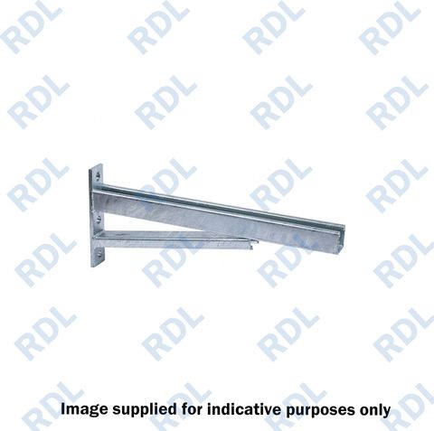 Cantilever arm 635mm w/brace, 3 holes