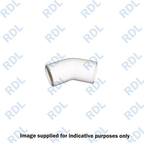 PVC 20mm equal elbow 45 deg (SR)