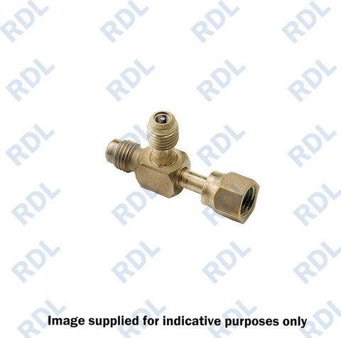 1/4' M SAE x1/4' F SAE (Hex) x 1/4' access valve, (3/pk $42+)