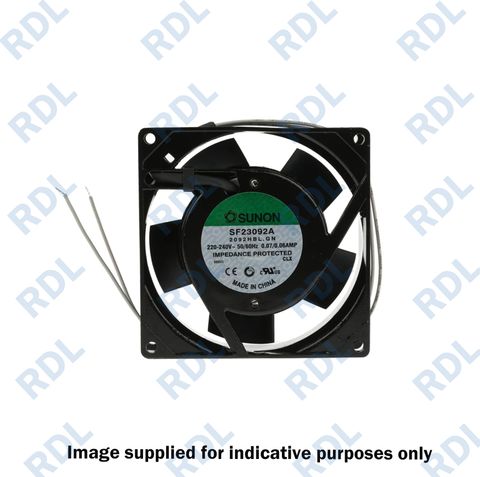 SUNON Fan 92x92x25, 240V, b/b (432092HBT)