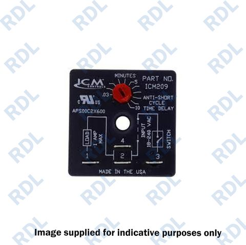 ICM Controls Delay on Break Timer 0.3min to 10min (4 terminals)