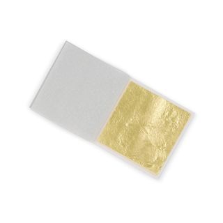 25 AUTHENTIC GOLD LEAVES SHEETS 8X8CM
