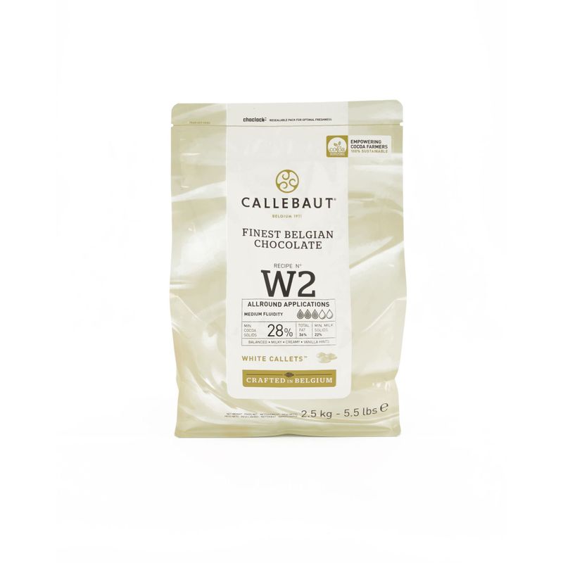 CALLEBAUT W2 WHITE CALLETS 2.5KG