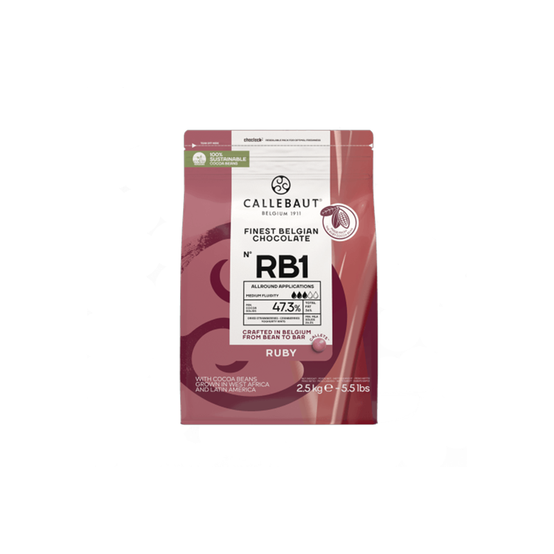 RB1 - CALLEBAUT RUBY RB1 CALLETS 2.5KG